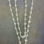 Premium Spatica (Quartz Crystal) Silver Maala  | 54 Beads Sacred Crystal Garland for Energy, Healing & Meditation