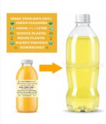 Desi Natural Floor Cleaner Citrus (Lime) Dews | One liter (100 ml concentrated) Desi Natural Vessel Cleaning powder 200 grams - Image 2