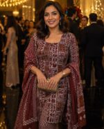 Brownish Maroon Printed Cotton Salwar Suit with Dupatta - Image 5