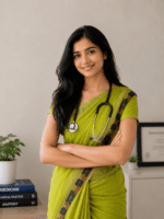 Lime Green Handloom Cotton Saree with orange butterfly motifs and plain pallu. Pl - Image 6