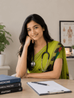 Lime Green Handloom Cotton Saree with orange butterfly motifs and plain pallu. Pl - Image 8
