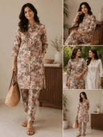 Floral Printed Cotton Co-ord Set