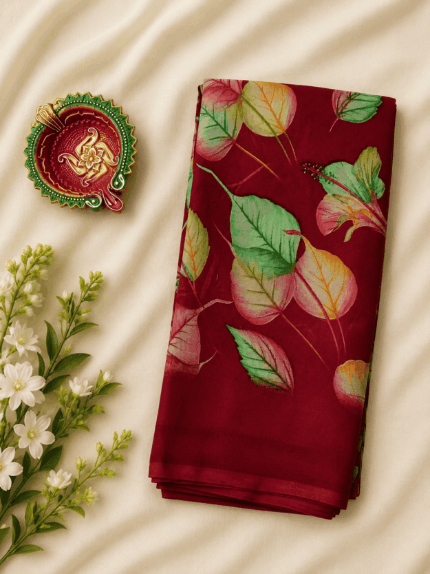 cropped-file_00000000296081faad45328c1e9ed66c.png Maroon Powder Crepe Saree - Image 1