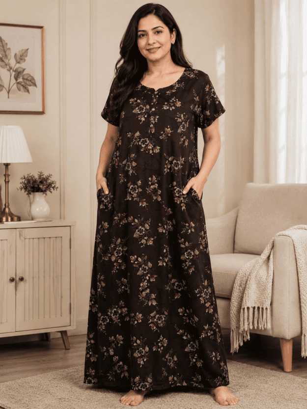 cropped-file_00000000574c7209a9a6da0faa784a67-2.png Alpine Dark Brown Floral Printed Nighty - Image 1