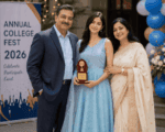 Powder Blue Anarkali Gown Set with Dupatta