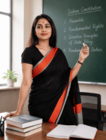 Black and Grey Khadi Saree - Image 2