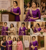 Royal Purple Banarasi Katan Semi Silk Unstitched Salwar Suit Material - Image 6